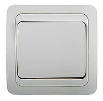 Выключатель с рамкой ASD Classico 2021 1-кл. белый картинка